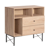 Madia Arcadia 3 Vani A Giorno E 2 Cassetti Naturale/grigio Scuro