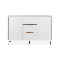 Madia Arona 01B con 2 ante e 3 cassetti colore bianco e quercia