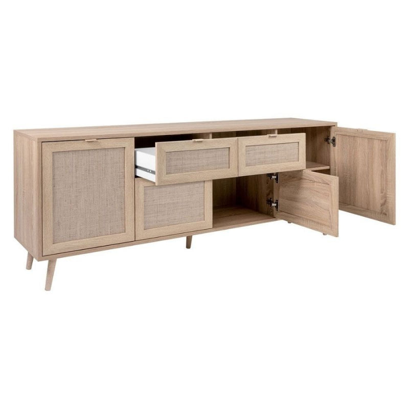 Madia Bali 51B 4 ante e due cassetti effetto vimini