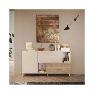 Madia Marion 180x42x94h colore cashmere e cadiz