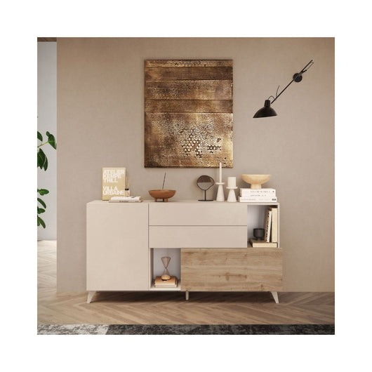 Madia Marion 180x42x94h colore cashmere e cadiz