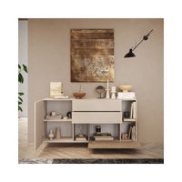 Madia Marion 180x42x94h colore cashmere e cadiz