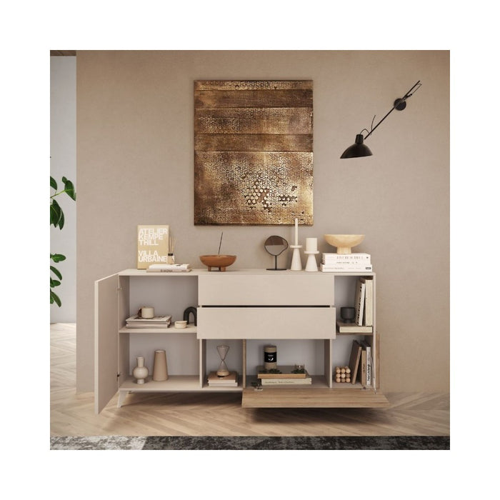 Madia Marion 180x42x94h colore cashmere e cadiz