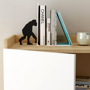 Madia Cok 3 ante rovere e bianco 120