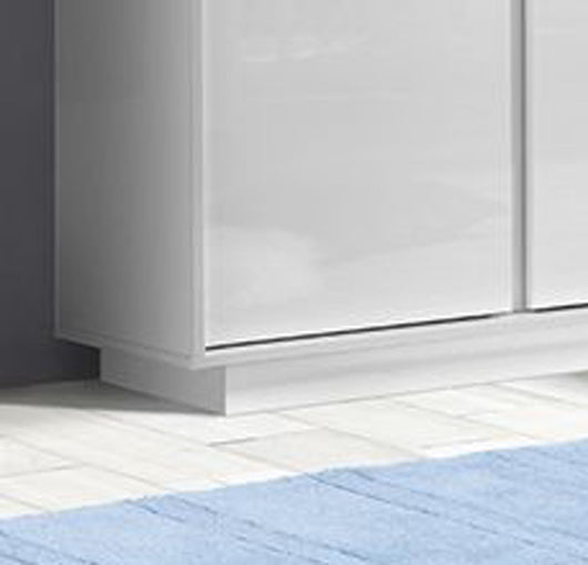 Madia moderna con 2 ante in finitura bianco lucido ZLCICEMAD2A