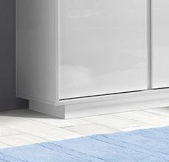 Madia moderna con 2 ante in finitura bianco lucido ZLCICEMAD2A