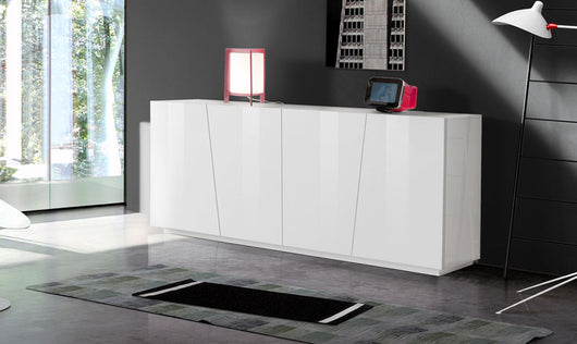 Madia credenza 4 ante bianco lucido, ZTCVG44594728