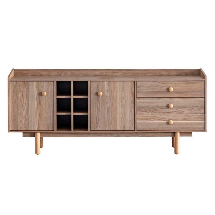 Madia Dolce con 2 ante, 3 cassetti e vani a giorno colore rovere miele