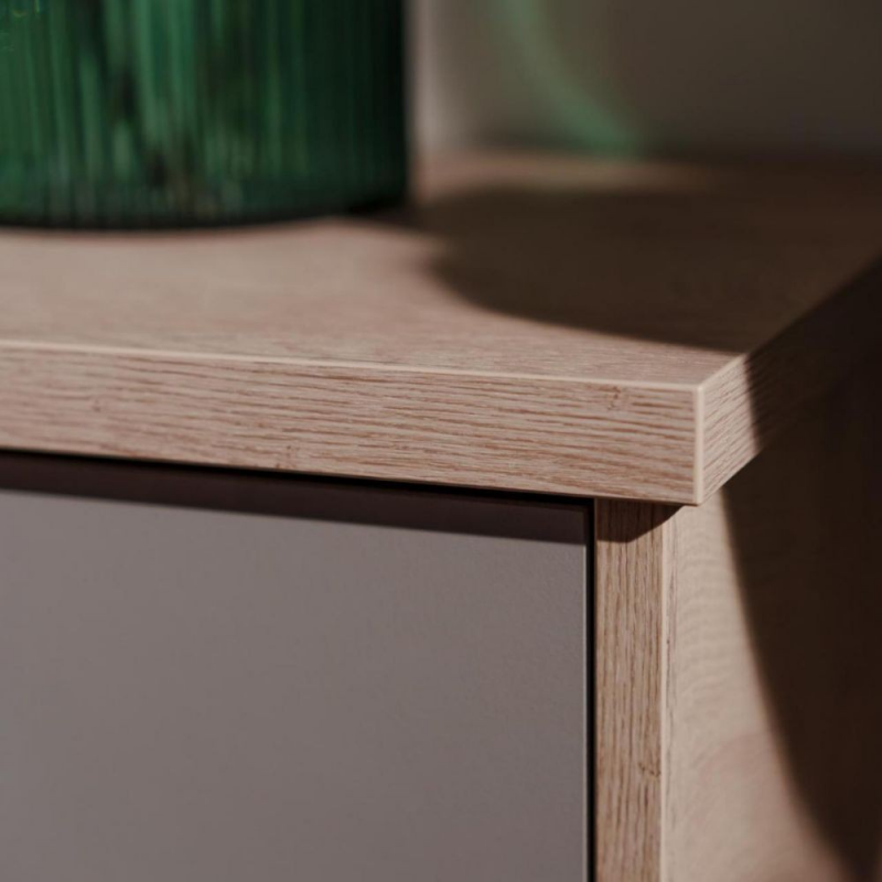 Madia Epik 56 rovere antracite grigio 3 ante vano a giorno