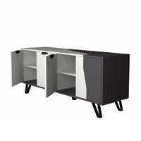 Madia Jasmine 4 ante 160x45x63H colore bianco ghisa