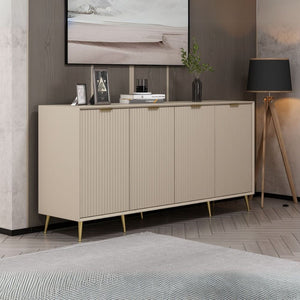 Madia Kale 4 ante cashmere effetto cannettato 180x45x90H : Eleganza e Funzionalità