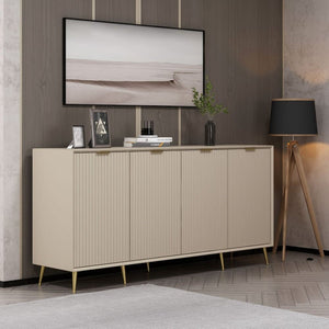 Madia Kale 4 ante cashmere effetto cannettato 180x45x90H : Eleganza e Funzionalità