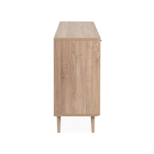 Madia KUTA51A rovere sonoma 3 cassetti e 3 ante effetto rafia