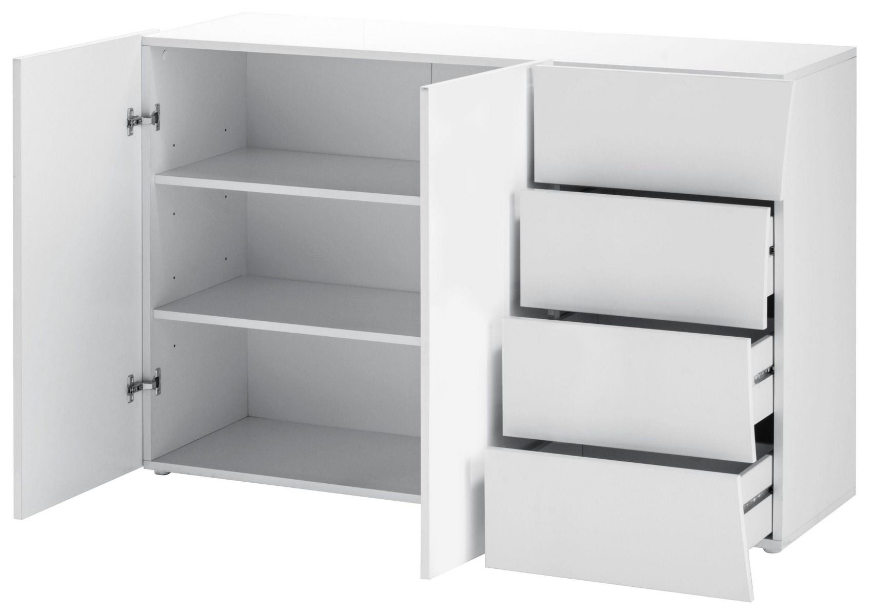 Madia, comò a 4 cassetti e 2 ante curve, linea arco, ZTC17611927