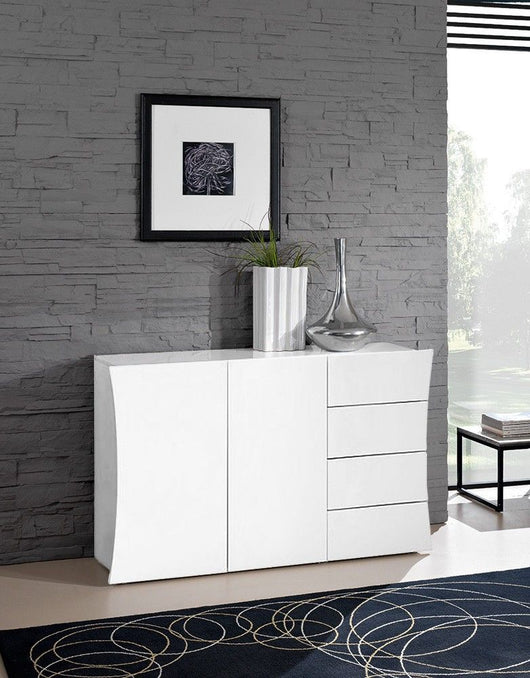 Madia, comò a 4 cassetti e 2 ante curve, linea arco, ZTC17611927