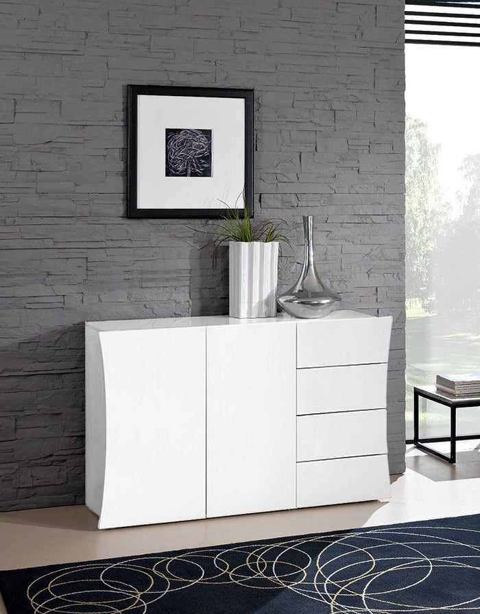 Madia, comò a 4 cassetti e 2 ante curve, linea arco, ZTC17611927