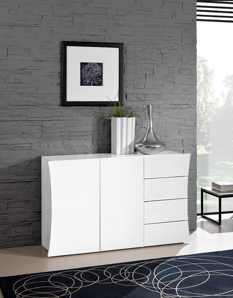 Madia, comò a 4 cassetti e 2 ante curve, linea arco, ZTC17611927