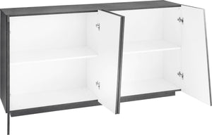 Madia credenza piccola, 4 ante Ardesia, ZTCVG26280458