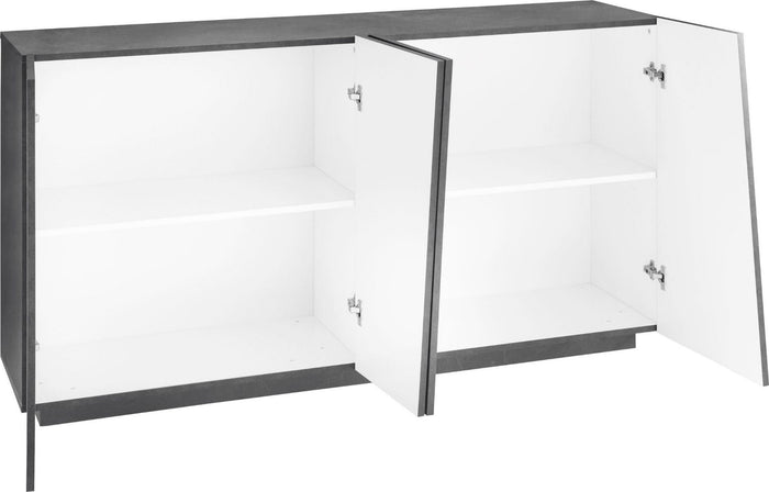 Madia credenza piccola, 4 ante Ardesia, ZTCVG26280458