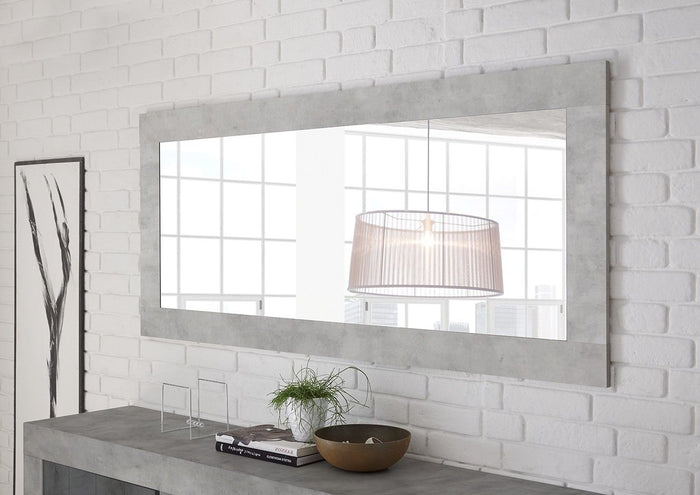 Credenza moderna Bianco Opaco e Beton, ZLCSKY-CBBE