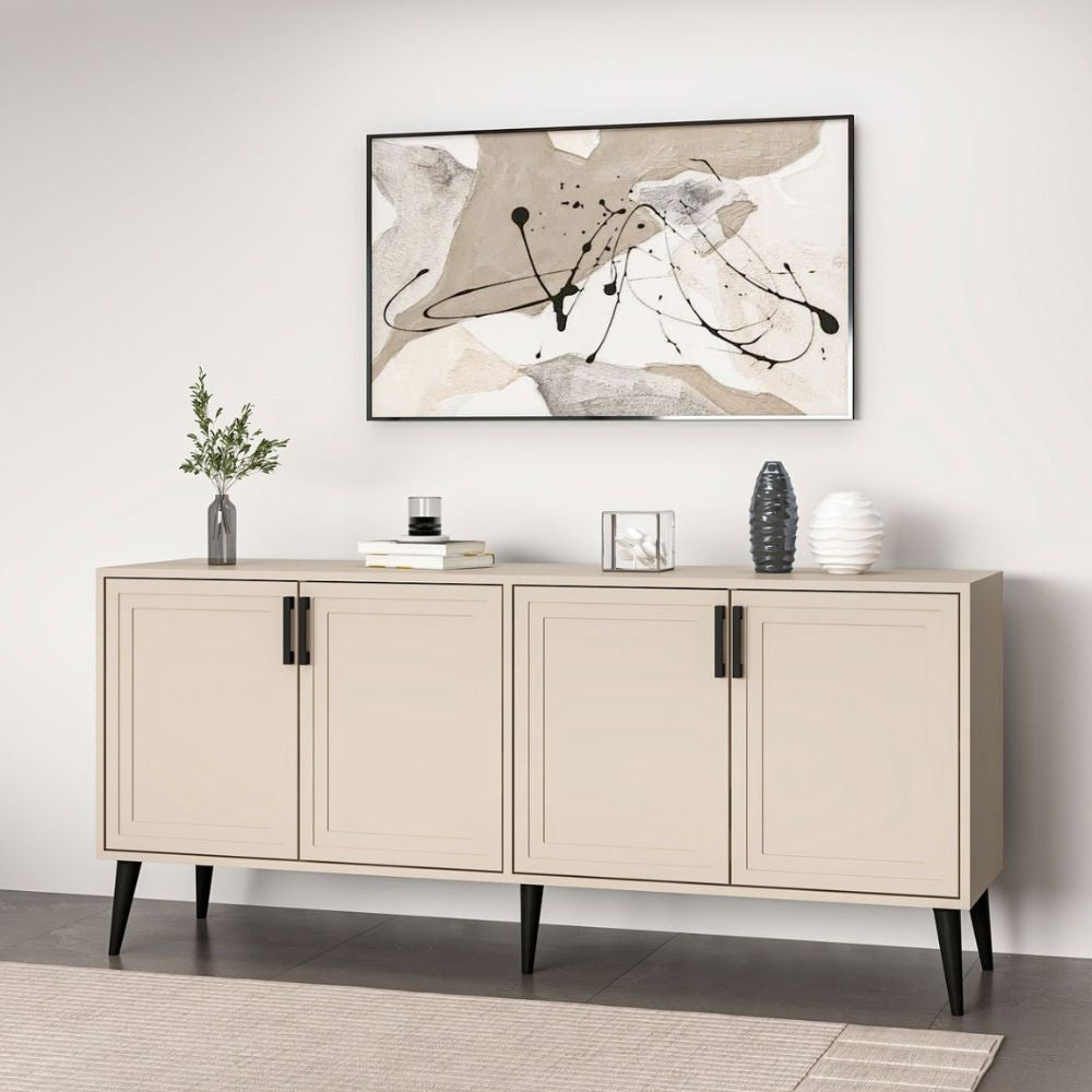 Madia Prime colore cashmere 180x45x80H - Eleganza e funzionalità per la tua casa