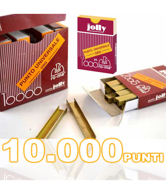 Maestri Punti Spille Punte Per Spillatrice Ufficio Casa Jolly Oro Pz. 10.000         