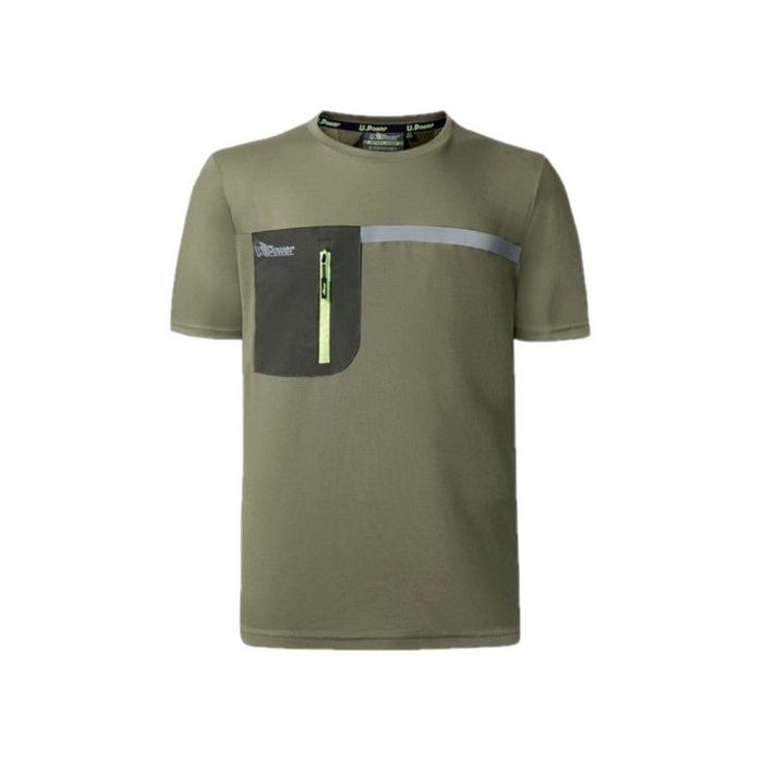 Maglietta T-Shirt Burnt Olive L Christal Upower