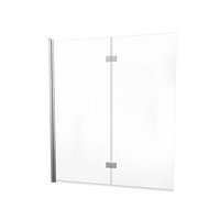 Parete sopravasca a libro 120 cm vetro trasparente | Magnolia