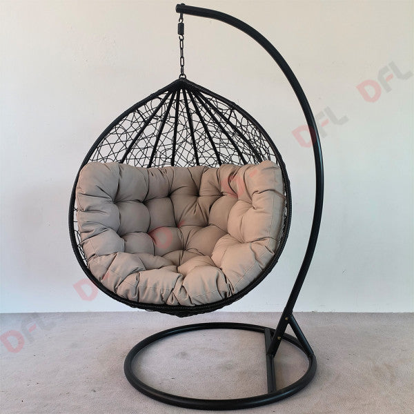 poltrona sospesa baku cuscino monoposto grigio chiaro