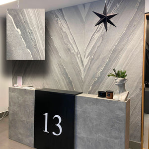 pannello rivoluzionario di Rivestimento interno-esterno in VERA PIETRA flessibile 61x122x0,3cm MALAGA