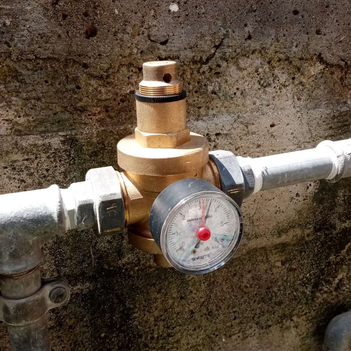 Malgorani 1/2 pn 25 riduttore di pressione per acqua e aria - con bocchettoni