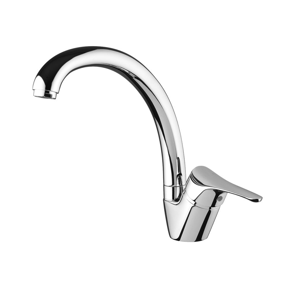 Mamoli serie m2 miscelatore per lavello canna alta monocomando finitura cromata lucida