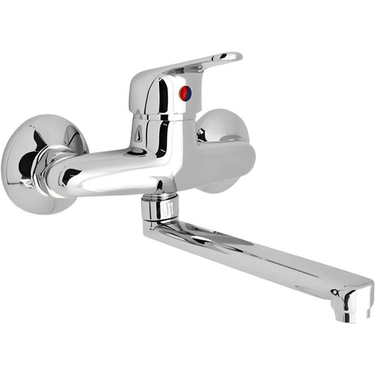 Mamoli serie m2 miscelatore per lavello monocomando a muro finitura cromata lucida