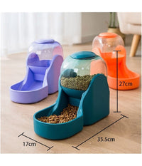 Trade Shop - Mangiatoia Automatica Animali Ciotola Gatto Acqua Alimentazione Distributore 3.8l -