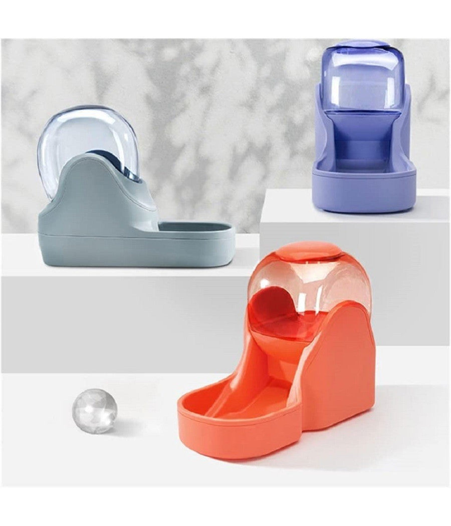 Trade Shop - Mangiatoia Automatica Animali Ciotola Gatto Acqua Alimentazione Distributore 3.8l -