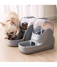 Trade Shop - Mangiatoia Automatica Animali Ciotola Gatto Acqua Alimentazione Distributore 3.8l -