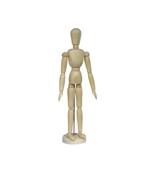 Manichino 30 Cm Snodabile Uomo Male In Legno Belle Arti Mobili Per Disegno Allestimento Bozzetti         