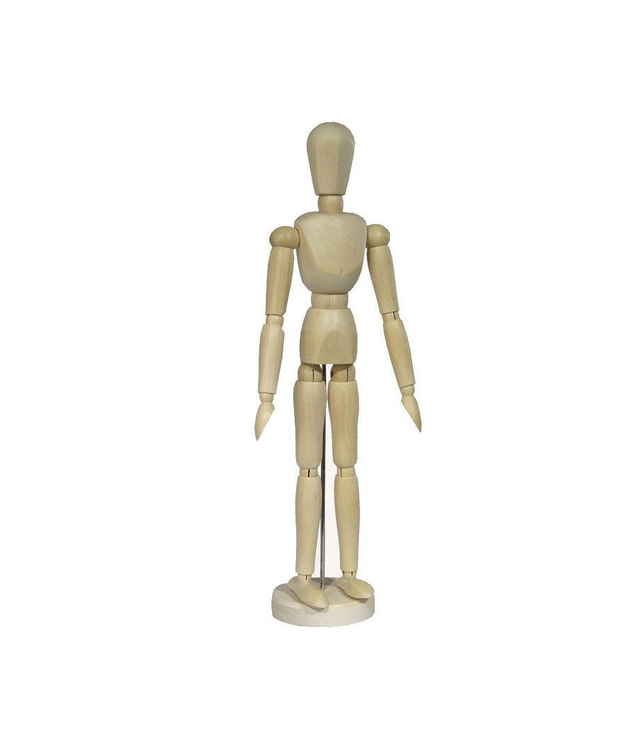 Manichino 30 Cm Snodabile Uomo Male In Legno Belle Arti Mobili Per Disegno Allestimento Bozzetti         