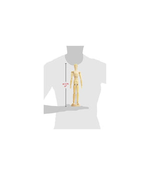 Manichino 30 Cm Snodabile Uomo Male In Legno Belle Arti Mobili Per Disegno Allestimento Bozzetti         