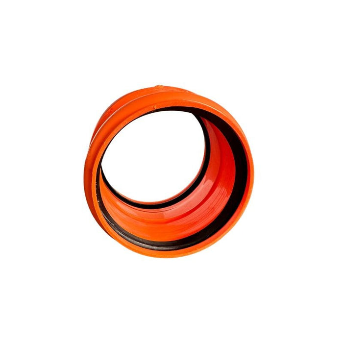 Manicotto Femmina-Femmina in PVC (colore Arancio) con Guarnizione : Diametro - 125