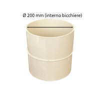 Manicotto femmina-femmina in pvc : Colore - Avorio, Diametro - 200