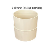 Manicotto femmina-femmina in pvc : Colore - Avorio, Diametro - 100