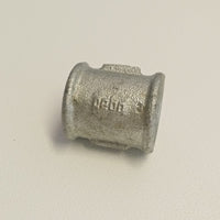 Raccordo ff 1/2'' - 2pz manicotto giunzione di ghisa zincata malleabile