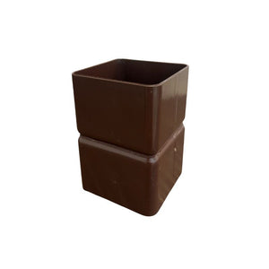 Manicotto quadro femmina - femmina : Colore - Marrone, Diametro - 100x100