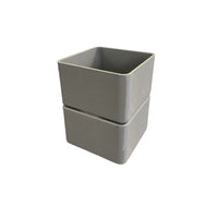 Manicotto quadro femmina - femmina : Colore - Grigio, Diametro - 80x80