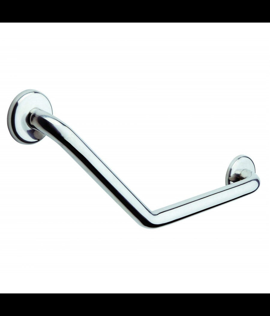 Maniglia Angolare Per Vasca Maniglione Acciaio Barra Appoggio Bagno Doccia Anziani         