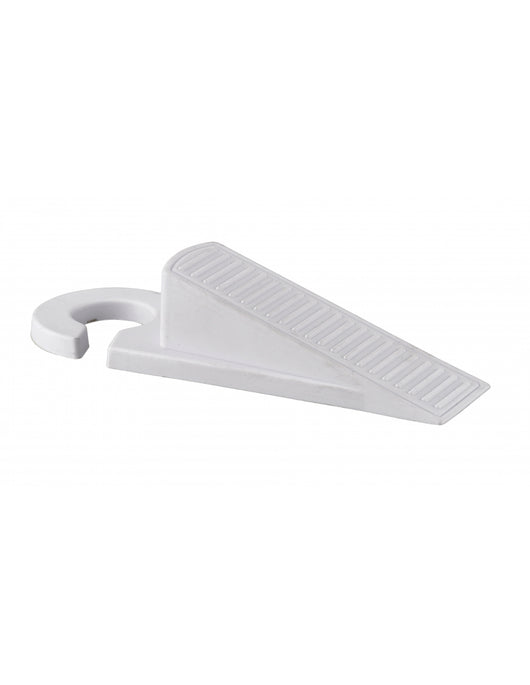 2 Fermaporta in pvc, con gancio per maniglia, bianco - THIRARD