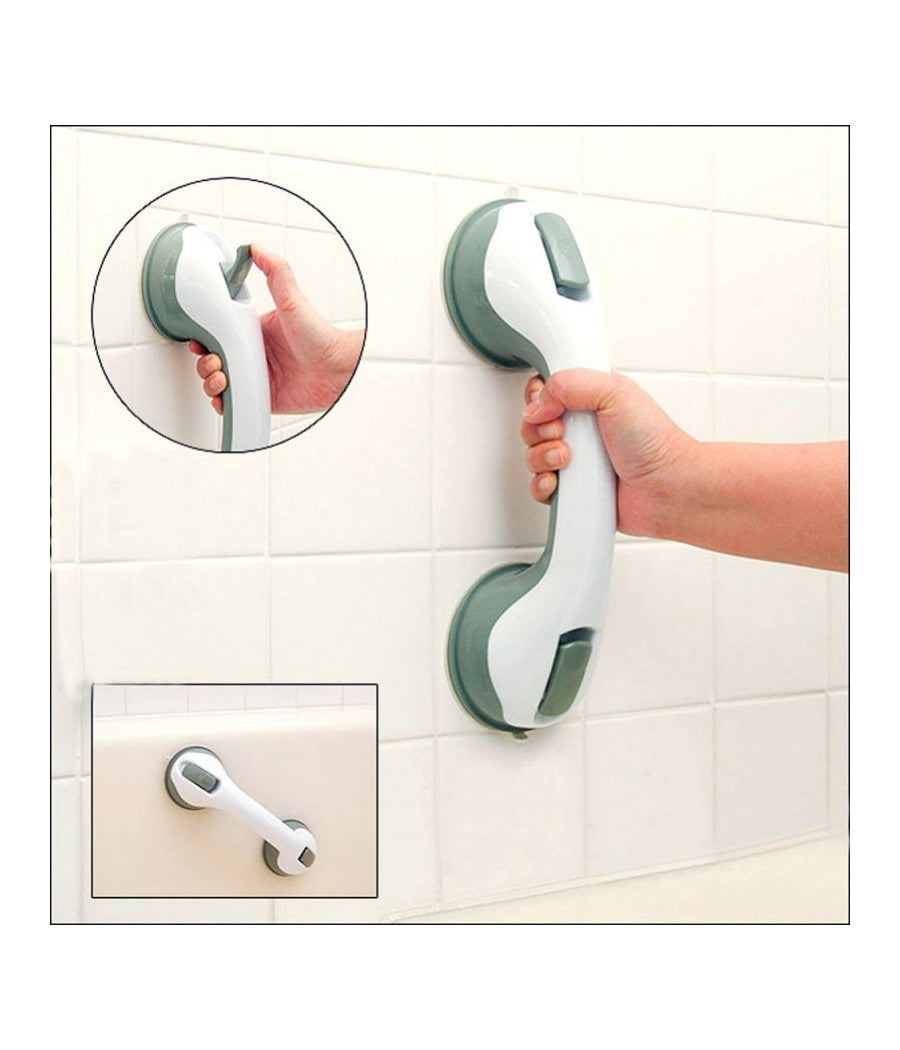 Maniglia Di Sicurezza Bagno Con Attacco A Ventosa 26 Cm Per Anziani Disabili         