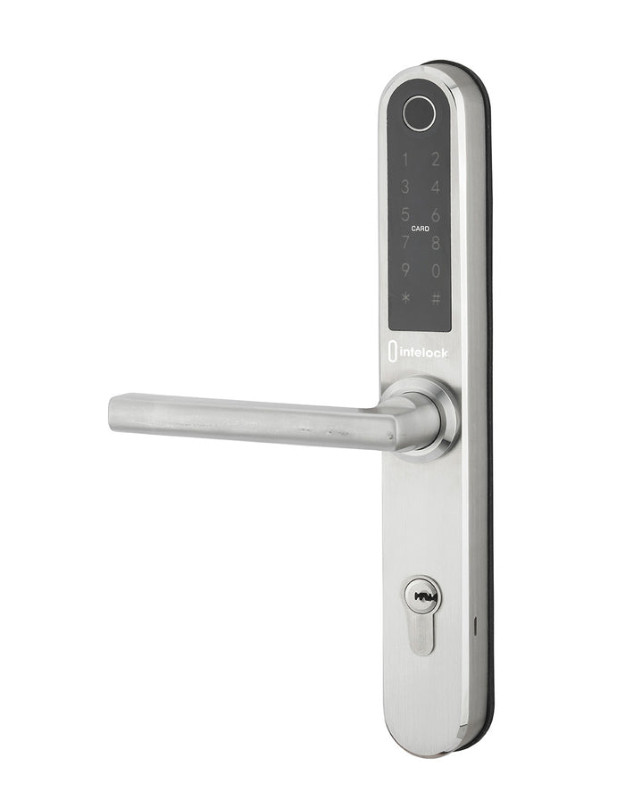 Maniglia Elettronica Smart Lock Multi - Interasse 85mm, Argento - INTELOCK