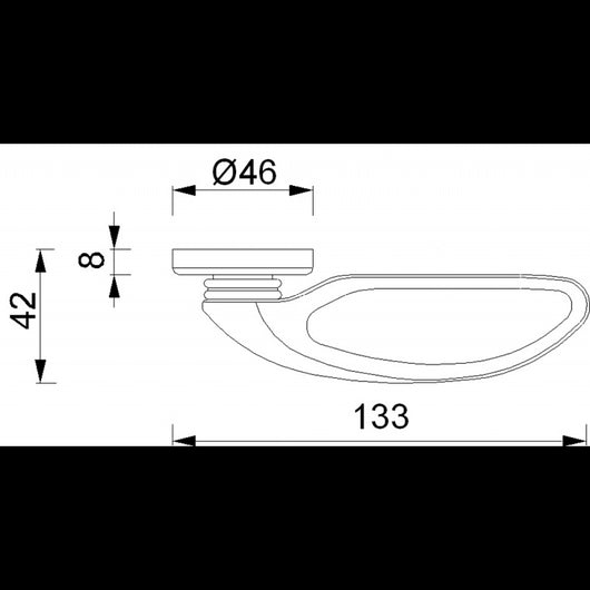MANIGLIA OTTONE CROMATO